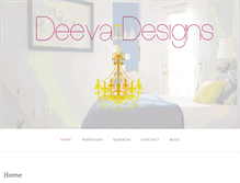 Tablet Screenshot of deevadesigns.com